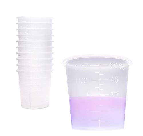 Vasos medidores de 2 onzas paquete de 50 miniatura 2