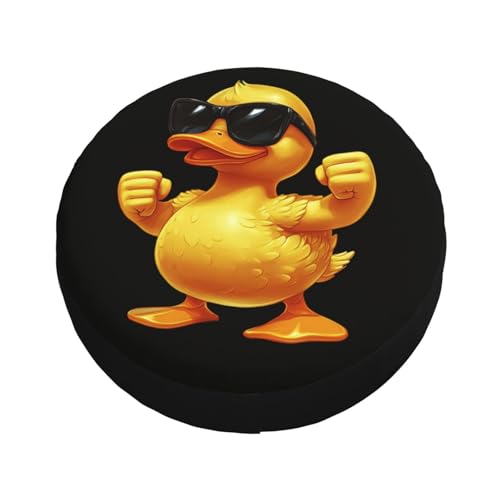 Image of Cute Duck Spare Tire Cover Universal Wheel Tire Cover Funny Cartoon Duck Tire Protectors for Travel Trailer Rv SUV Truck Camper and Many Vehicle 16 Inch
