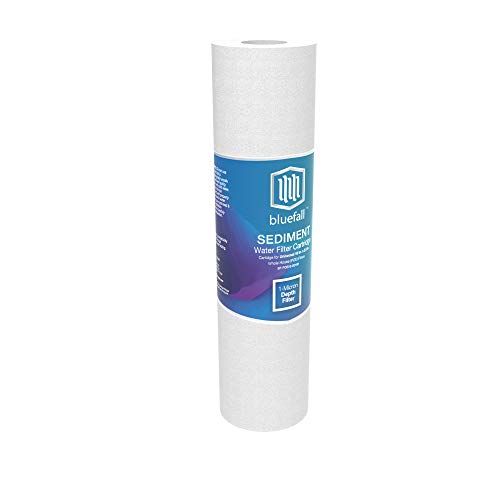 1 Micron Sediment Filter 10" X 2.5" Whole House Water Filter Sediment Water Filter Replacement Cartridge Compatible With Any 10 Inch Reverse Osmosis Water Filtration System Value Pack (12) #TOP5
