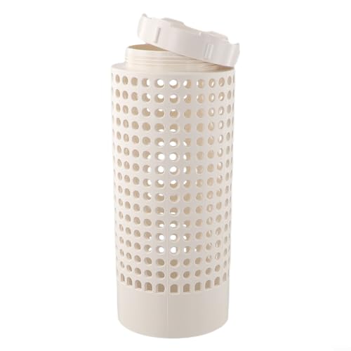 Tubo compostador de insectos de PVC para uso en jardín, diseño eficiente de espacio con tapa segura para gestión de residuos orgánicos (1 unidad)