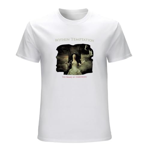 QIAOMEILI Within Temptation Heart of Everything T-Shirt Man Men's Male White XL