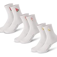 Made by Nami Calcetines Blancos Retro Crew Set de 3 - Calcetines