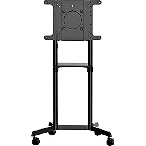 Startech.com Mobile Tv Cart - Portable Rolling Tv Stand For 37-70" Vesa Display (154Lb/70Kg) - Tv Stand W/Shelf & Storage Compartment - Rotate/Tilt Display - Universal Tv Mount On Wheels (Mbltvstndec) #TOP26