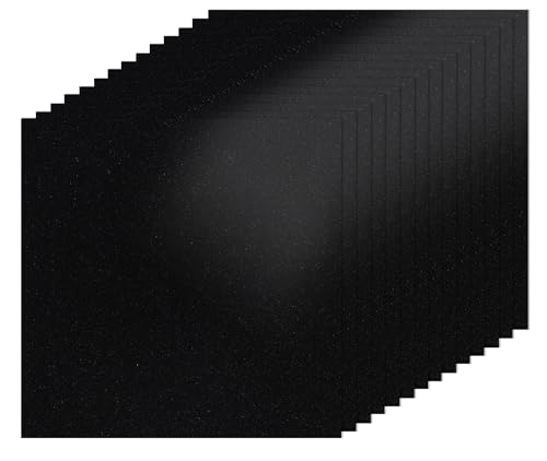 Papier cartonné noir pailleté BEISHIDA 15 feuilles 250g pour scrapbooking
