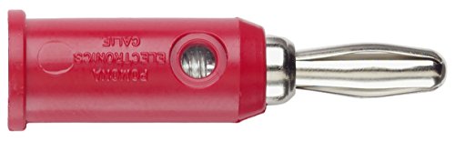 Pomona 1325-2 Banana Plug, SOLDERLESS, RED (Pack of 10)