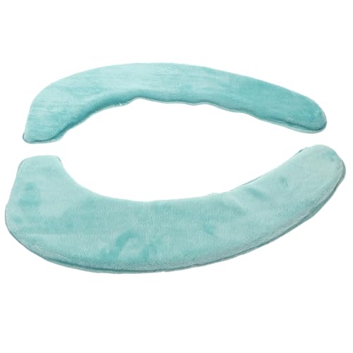 WEKADRIN Cojín para Asiento de Inodoro Autoadhesivo Fundas Reutilizables y Lavables para Baño Acolchado Azul Fácil Instalación para Uso Estaciones