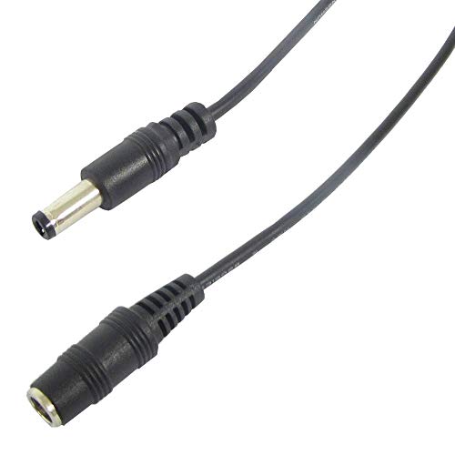 Cablematic - Cable de alimentación DC-Jack conector 5.5x2.1mm de 10m (M/H)