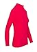 Natural Uniforms Women's Long Sleeve Mock Turtle-Neck T-Shirt Under Scrub (Red, X-Small)