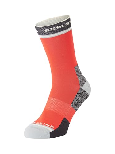 SEALSKINZ | Blofield | Anti-Blister Mid Length Running Socks | Double Layer Technology | Ergonomic Second Skin Protection