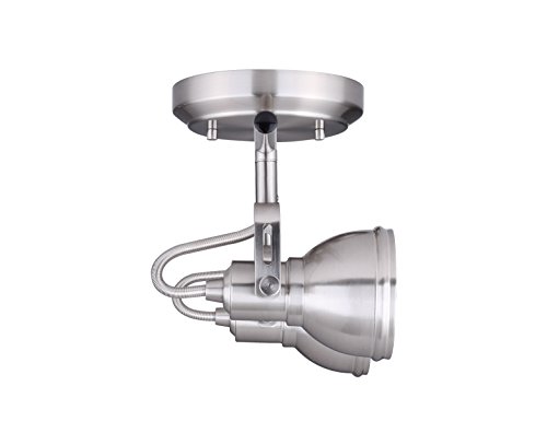 CANARM IT622A02BN10 LTD Polo 2 Light Track Rail, Brushed Nickel with Adjustable Heads - Thumbnail 2