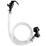 FERRODAY 5ft Ball Lock Beer Line Assembly for Corny Keg Party Tap Ball Lock Keg Beer Line for Corny Keg Ball Lock Tap Beer Ball Lock Liquid Beer Tap for Corny Keg Tap Beer Line Anti-Loosen Clamp