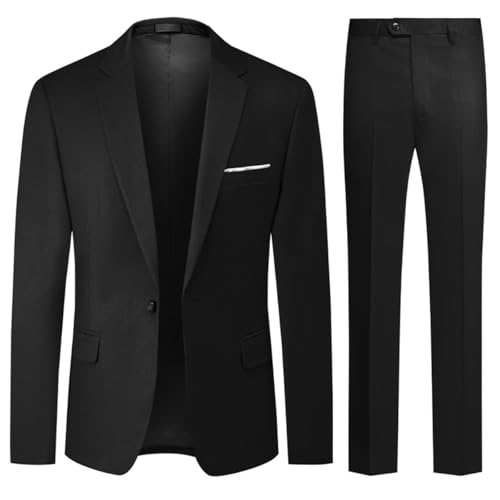 Allthemen Anzug Herren 2 Teilig Slim Fit Hochzeitanzug EIN Knopf Smoking...