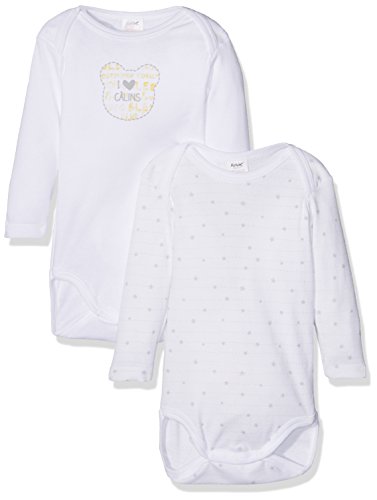 Alphabet 2 US ML Body, Bianco (Blanc 01), 1-2 Anni...