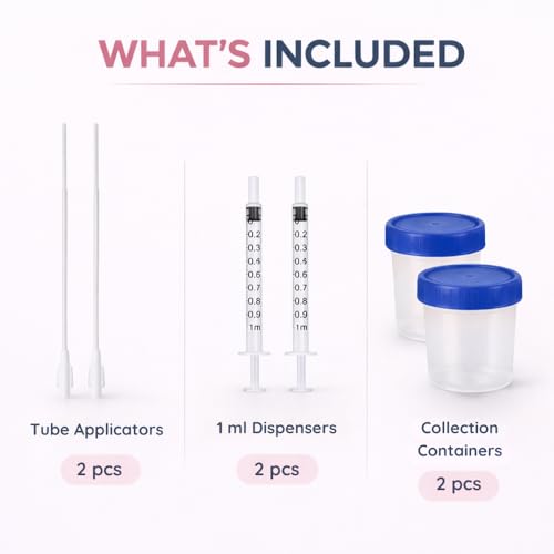 Image of B-Arm Home Insemination Kit- 17cm (Pack of 2) with 2 Tube Applicator, 2 dispensers & 2 Collection Containers| Self Insemination Kit for Women| Get Pregnant with Our IVI Kit| Supports Pregnancy Naturally