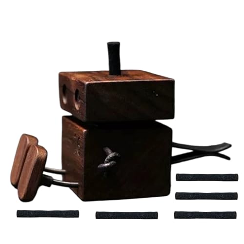 Scuotere Piedi Bambola di Legno - Diffusore Figura oscillante - Automaticamente attivato Divertente Per Ufficio Soggiorno Scrivania