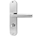 lockzz Türgriff Drückergarnitur Nürnberg, Edelstahl, Türbeschlag für Badezimmertüren, Langschild, L-Form, WC - Badezimmer lockzz günstig Kaufen-lockzz Türgriff Drückergarnitur Nürnberg, Edelstahl, Türbeschlag für Badezimmertüren, Langschild, L-Form, WC - Badezimmer