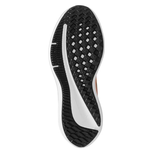 NIKE Men's Air Winflo 9 Sneaker, White Black Total Orange Bright Crimson, 9.5 UK3