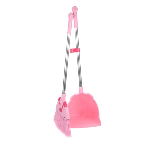 IWOWHERO Cartoon Broom and Dustpan Set Kids Cleaning Set Promote Parent-Child Bonding