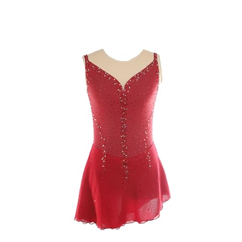 Robe de patinage artistique gala et tests de club en maille légère