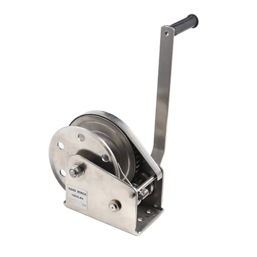 Cabrestante manual de remolque con cable de acero y gancho de 1180 kg 3