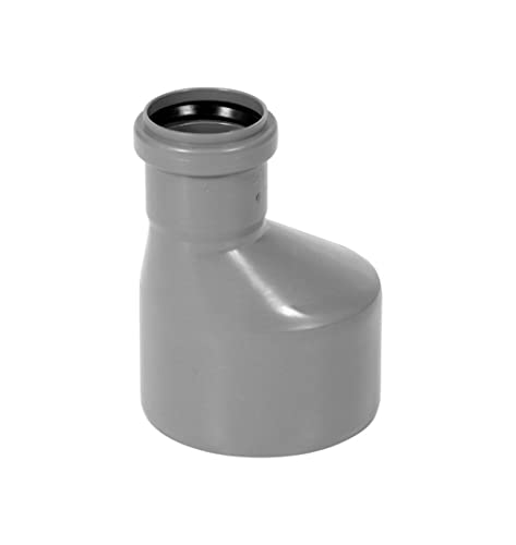 KNM TRADE HT-Reduktion lang DN 110 auf 50 – Übergang PP grau für Innenabwasser