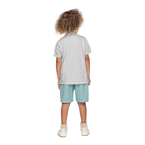 Camisa Polo Infantil Masculina Trick Nick Cinza 3