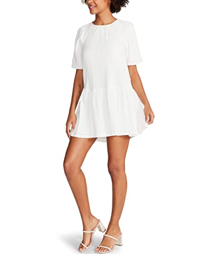 Steve Madden Apparel Abrah Dress, Optic White,X-Small
