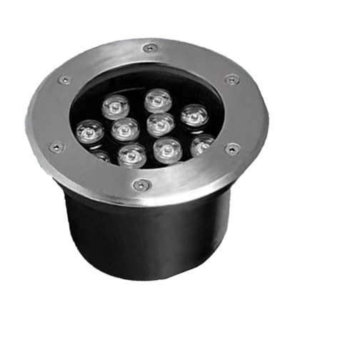 JOUFNING Focos Suelo Led Exterior - Empotrable Al Aire Libre Focos, Focos LED Empotrables Para Exteriores Impermeables IP67, Luces De Piso LED Para Exteriores AC85-265V(Warm Light,3 W)