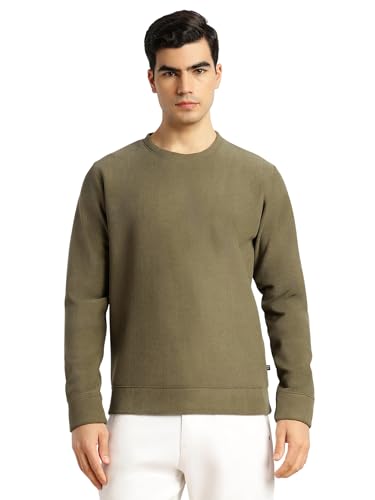 Sweat-shirt Thomas Scott homme coupe régulière manches longues col rond uni