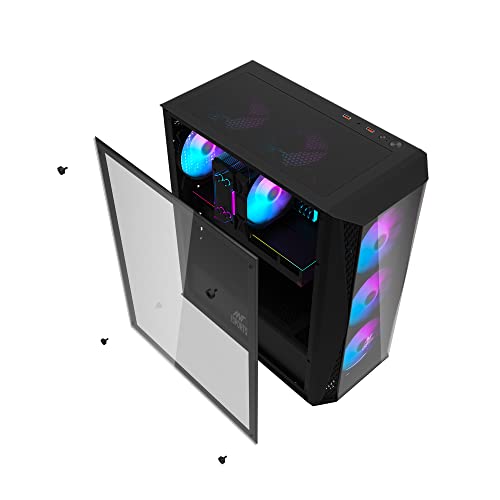 Image of Ant Esports Metal 220 Air Mid- Tower Computer Case /Gaming Cabinet - Black | Support - ATX, M-ATX, ITX | Pr