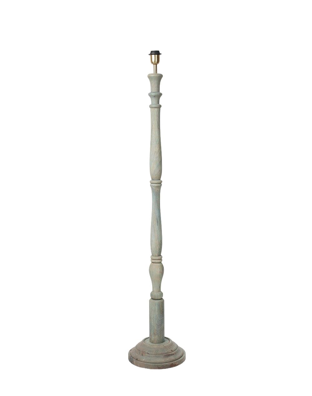 Fabindia Grey Rachit Wood Floor Lamp Without Shade-picture-36