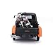 Maisto 1948 Ford F-1 Pickup Truck with 1958 Harley Davidson FLH Duo Glide Motorcycle Orange and Black 1/24 Diecast Models