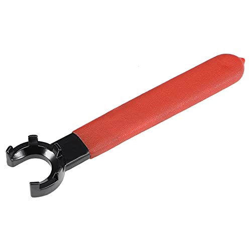 uxcell Llave inglesa para mandril de pinza para ER20M, herramienta de soporte de mandril de torno para máquina de fresado de tuercas de sujeción con mango antideslizante rojo Cover