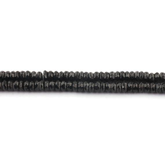 Spinelle noir perles rondelles 7mm anti-ternissement pour colliers durables SB1271