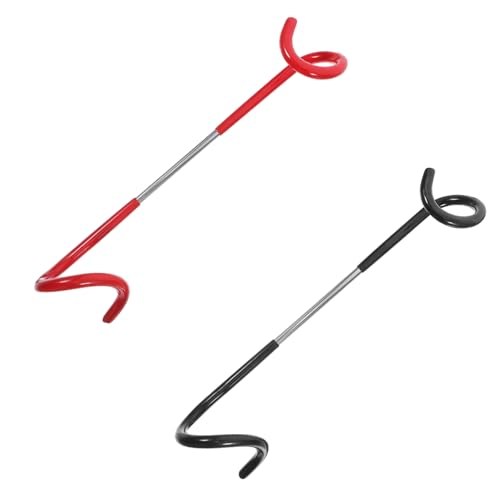 Abaodam 2Pcs Camping Light Hook Hangers Sturdy S Shape Tent Light Pole Hooks Versatile and Durable for Outdoor Activities Like Camping Hiking and Picnics Lightweight Multi Functional