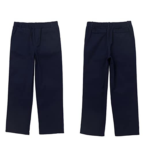 Kids Boys Pull-On Casual Uniform Pants Formal Dress Pant for Wedding Party Performance3