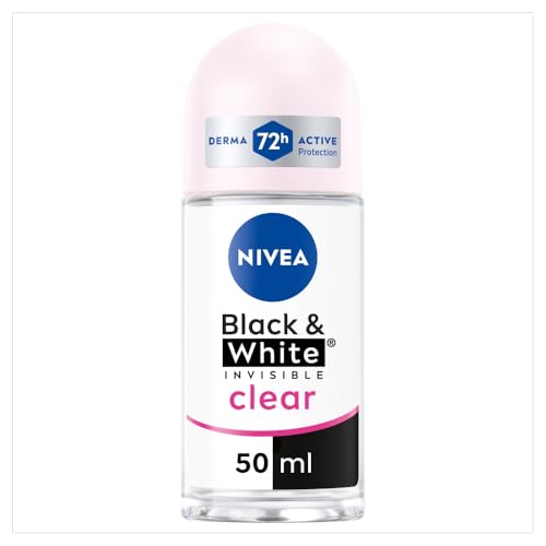 Nivea Invisible for Black & White Roll-On Deodorant, 50ml