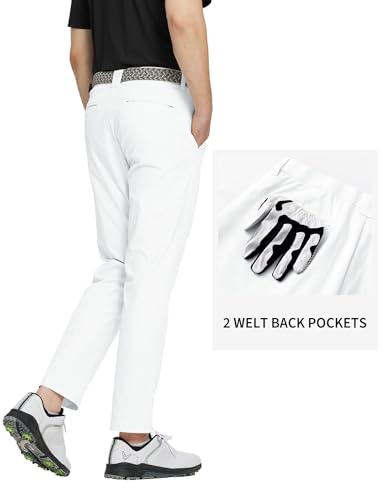 Image of M MAELREG Golf Pants Men Quick Dry - 30 inch /32 inch /34 inch Stretch Lightweight 5 Pockets Water-Resistant Casual Mens Dress Pants