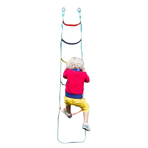 Escalera de cuerda para exteriores - Escalera para escalar en la casa del árbol, cuerda para escalar para niños | Fuerte escalada con soporte de carga, equipo de juego al aire libre para niños con esc