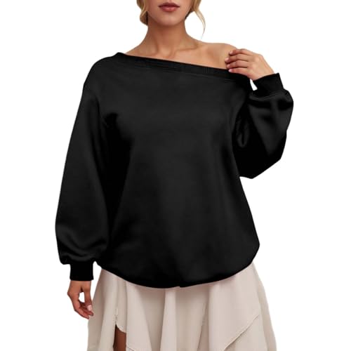 Sweat à capuche décontracté à col incliné de couleur unie pour l'automne confortable