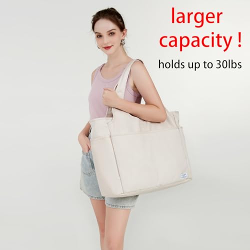 KYALOU Utility Large Tote Bag, Women Casual Shoulder Bags for Work Gym Beach Travel Shopping Grocery College2