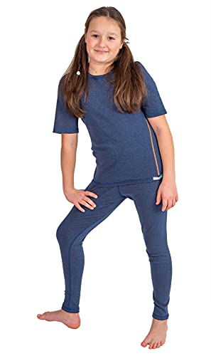 SILVER 25 - Legging für Mädchen mit Neurodermitis - Jeansblau
