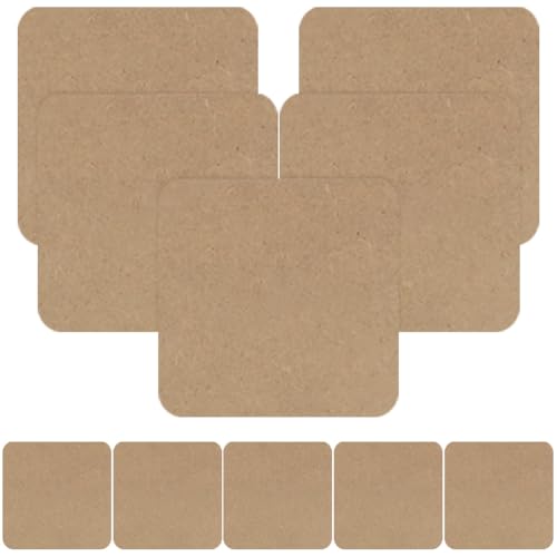 DIYEAH 10pcs Clay Backing Board Blank Wood Board Pottery Art Board DIY Supplies Pottery Board for Clay Pottery Boards Clay Board Clay Crafts Plate Clay Crafting Board Wood Pottery Board