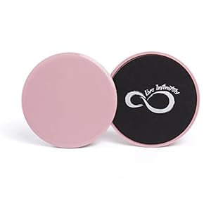 Live Infinitely Core Sliders â Dual Sided Fitness Sliders for Hardwood Or Carpeted Surfaces â Ideal for Ab & Core Workouts â Includes eBook of Exercises & Workouts