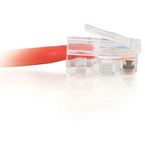 Image of C2G 24503 Cat5e Crossover Cable - Non-Booted Unshielded Network Patch Cable, Red (5 Feet, 1.52 Meters)