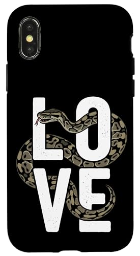 �{�[���p�C�\�� �T���O���X���D�� ঒��� �w�r Ball Python Snake Owner Love �X�}�z�P�[�X iPhone X/XS �p