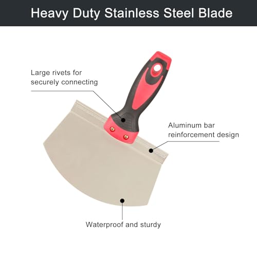 CLKE Scraper Blade Bucket Scoop for Drywall Plaster Stainless Steel Bucket Scoop for Paint, Curved Contoured Blade Soft Comfort Grip Handle for Decorating, Filling, Drywall, Plaster, DIY Projects 3 CLKE Scraper Blade Bucket Scoop for Drywall Plaster Stainless Steel Bucket Scoop for Paint, Curved Contoured Blade Soft Comfort Grip Handle for Decorating, Filling, Drywall, Plaster, DIY Projects - Image 3