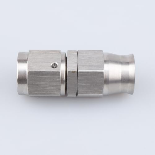 Image of AC PERFORMANCE 6AN PTFE Brake Hose End Fitting Straight Stainless Steel