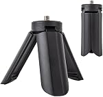 MUZIRI KINOKOO Mini Tripode pour Fuji Instax Pal/DJI OSMO Poche 3& 2 avec vis de 1/4 pouce compatible pour Instax PAL/EVO/70/LOMO/Osmo Trépied portable de poche 3&2 avec pieds en caoutchouc résistant aux glissements-Noir