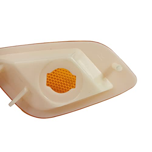 Kyyet Left+Right Front Fender Side Marker Lights Lamps Assembly Compatible With 1997-2006 Jeep Wrangler Tj Marker Turn Signal Parking Lights Lamps Housing 55155629Ac 55155628Ac(Amber Lens) #TOP6